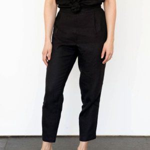 Only Child "Keaton" pleated linen pants